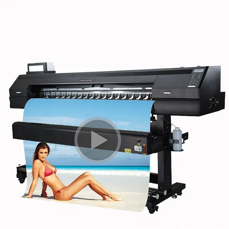 Лидер продаж, цифровой печатный станок Funsunjet FS1700 1,7 м для печати плакатов внутри и вне помещений