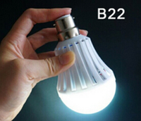 Ampoule à Led Rechargeable E27 B22 Support Ampoule à Led 5w 7w 9w 12w 15w Ampoule à Led d'Urgence pour la Maison Camping Tente