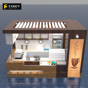 Modernes Café-Theken-Design für Einkaufszentren: Individuelle Kiosk-Dekoration und <span class=keywords><strong>Layout</strong></span>-Ideen für stilvolle Kaffee-Kioske - Product Image 1