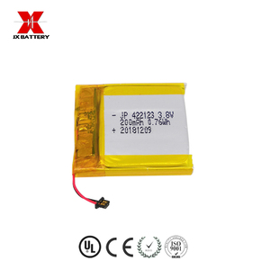 Batería de polímero <span class=keywords><strong>cuadrada</strong></span> de litio, 3,8 V, batería de iones <span class=keywords><strong>recargable</strong></span>, 422123, 200mAh - Product Image 2