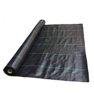 Couvre-sol <span class=keywords><strong>anti</strong></span>-mauvaises herbes de l'usine EGP WM Géotextile tissé en PP noir Service de coupe personnalisé - Product Image 2