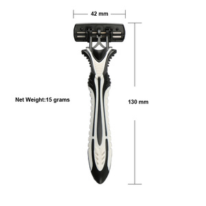 D623L <span class=keywords><strong>Premium</strong></span> Kwaliteit Wegwerp Scheermes 6 Blade Scheren Scheermes Voor Mannen