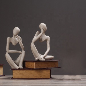 Nordique rétro ornements bureau et salon décoration ameublement abstrait fibre de verre <span class=keywords><strong>Sculpture</strong></span>