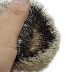 26mm tıraş fırçası <span class=keywords><strong>knot</strong></span> yüksek dağ porsuk saç Finest gümüş ucu doğal yumuşak porsuk saç tıraş fırçası kafa erkekler için sakal - Product Image 5