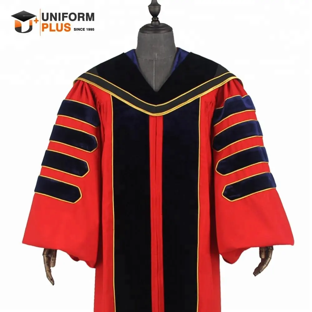 Aangepaste Doctoral Phd Graduation Gowns En Caps Met Hoods