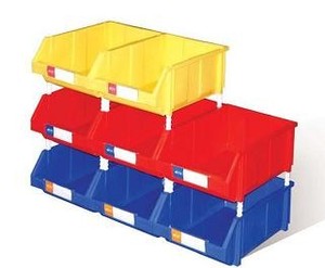 الصناعية تكويم مجتمعة صناديق تخزين بلاستيكية مع قدرة كبيرة - Product Image 4