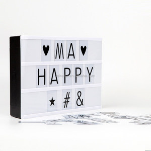 Ánh sáng Lên Cuộc Sống Của Bạn A4-Đen Battery Operated Cinema <span class=keywords><strong>LightBox</strong></span> <span class=keywords><strong>Retro</strong></span> Billboard - Product Image 1