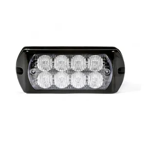 High intensity Red Emergency Strobe Grille Light 8W Good quality Warning Surface Mount headLight for Sale