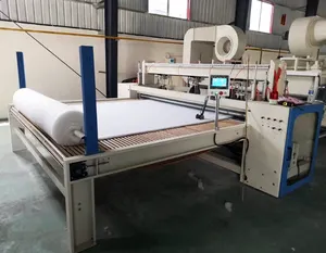 Superfine silky polyester fiber polyfill sintepon wadding production line