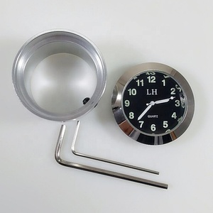 Fashion Quartz <strong>Clock</strong> Aluminum Alloy Handlebar <strong>Motorcycle</strong> Nightlight Simple Handlebar <strong>Clock</strong> - Product Image 2