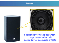 Miarc — grande enceinte système pa, haut-parleur avec système double de 10 pouces pa
