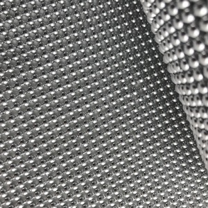 De tela de lentejuelas perlas de aluminio de malla - Product Image 1