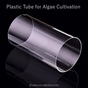 Transparent Plastic Tubes Customized Size Transparent PC Plastic Tube For Algae Cultivation