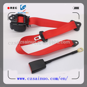 Retráctil rojo universal <span class=keywords><strong>de</strong></span> <span class=keywords><strong>3</strong></span> puntos cinturones <span class=keywords><strong>de</strong></span> <span class=keywords><strong>seguridad</strong></span> del asiento <span class=keywords><strong>de</strong></span> coche - Product Image 1