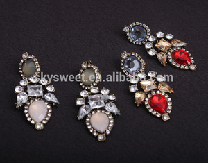 Nueva moda de diamantes de imitación pendiente <span class=keywords><strong>stug</strong></span>, error pendiente de venta al por mayor - Product Image 1