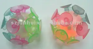 flashing suction cup ball