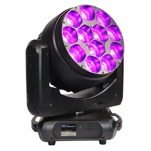 하이브리드 풀 컬러 40W 12pcs led 램프 픽셀 제어 원화 led 움직이는 헤드 줌