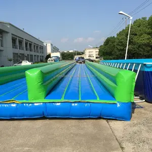 Crazy And Safe inflatable single lane slip n slide city water slide 1000ft