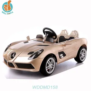 WDDMD158-Coche de juguete grande de plástico para niños, coche eléctrico de lujo de 12V con control remoto