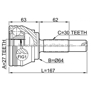 VW-TOUR exterior común <span class=keywords><strong>CV</strong></span> 27X64X30 7L0498099C - Product Image 2