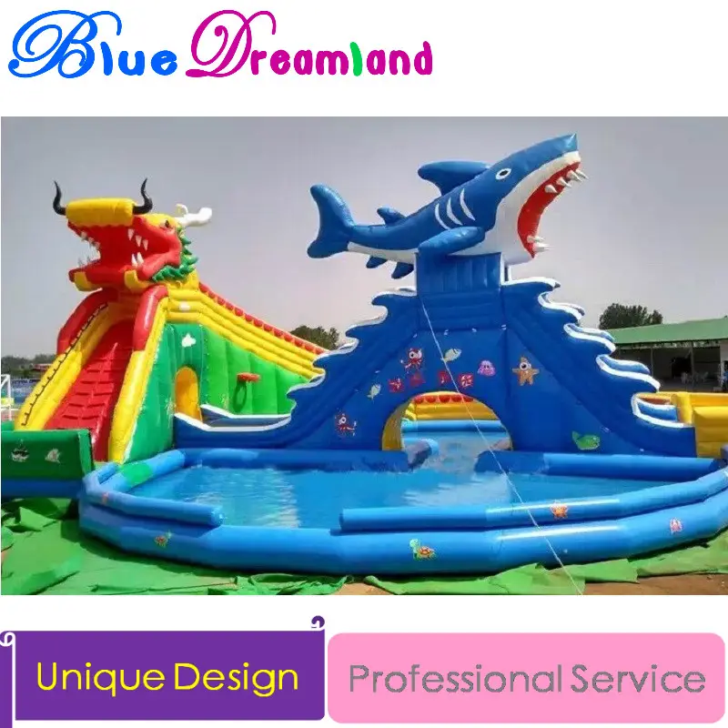 <span class=keywords><strong>Isla</strong></span> para salewater parque Inflable tobogán de la piscina inflable del agua trampolín inflable