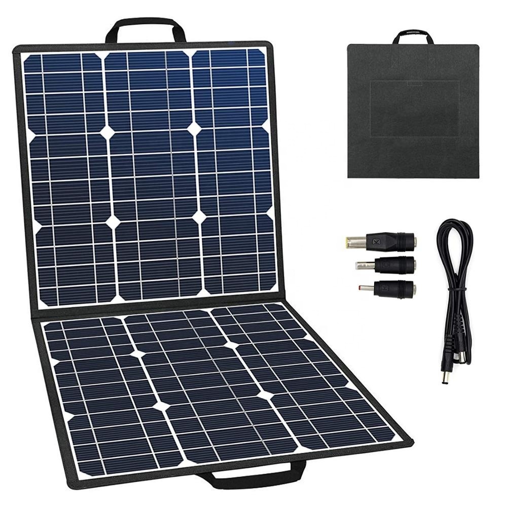 18V <strong>100W</strong> Dual High Efficiency <strong>Foldable</strong> <strong>Solar</strong> Panel <strong>Charger</strong> Waterproof IBC Backup <strong>Battery</strong> <strong>Charger</strong> for Outdoor Use
