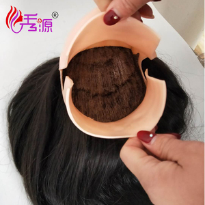 Wholesale Female Manikin Human Hair Black Earless <strong>Training</strong> <strong>Head</strong> for Salon - Product Image 2