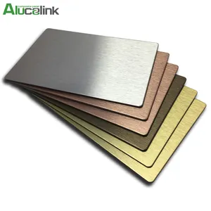 Modern Building Facade Materials Aluminum Composite 3mm 4mm Brushed Acm Exterior Board