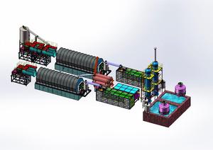 40Ton 대용량 폐기물 원유 슬러지 관리 열분해 공장 - Product Image 2