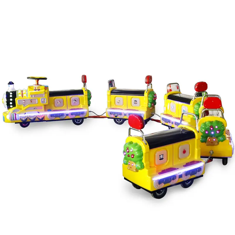 Los niños tren sin orugas/mini tren sin orugas/moneda operado de atracciones parque infantil en venta, para juego de arcade park