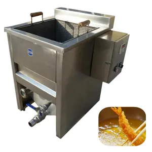 Industrial pollo frito que hace la máquina Precio de papas fritas de camarón pescado carne freidora