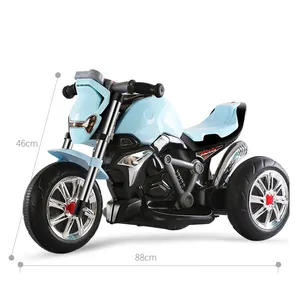 2024 Kind Plastikmaterial und Ride On Spielzeug-Stil Kinder-Motorrad mit Led-Blitzlicht Räder Kinder