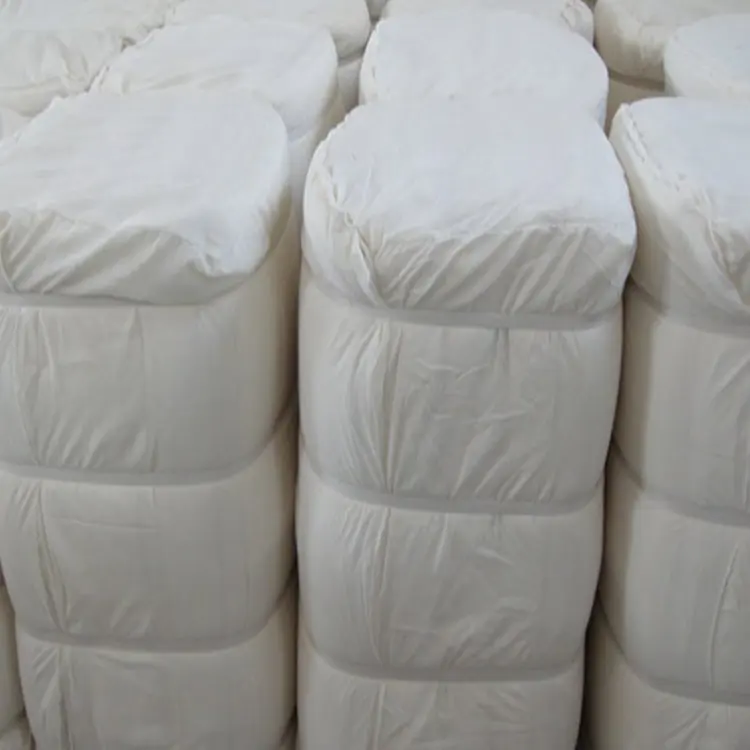 Rollos grandes de tela de sábana blanca barata 100% algodón para hotel