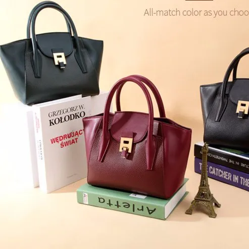 New products wholesale China PU leather Bags Handbags Women Trapeze handbag wing shape bag