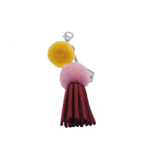 <span class=keywords><strong>พวง</strong></span><span class=keywords><strong>กุญแจ</strong></span>โลหะทำจากโลหะผสมสังกะสีแบบกำหนดเอง,ห่วงลูกปอมปอมกำมะหยี่เกาหลีทำจาก PU - Product Image 5