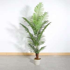145cm Decoración de interiores Planta verde Bonsai Palmera artificial Árbol de goma - Product Image 3