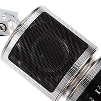 Speaker Gigi Biru Sepeda Motor, Pengeras Suara Stereo Audio Pemutar Musik MP3 Super Keren 12V Tahan Air dengan Subwoofer Bawaan