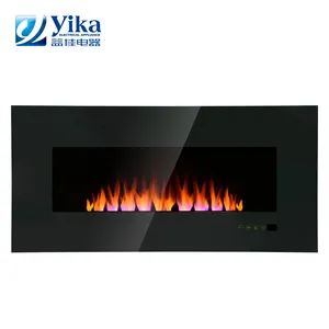 中山YIJIA家庭用およびホテル用の高品質でモダンな装飾的な電気ガラスパネルインサート暖炉