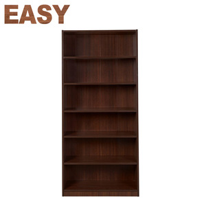 New Design Bookshelves Antique Reproduction Simple Antique <strong>Walnut</strong> Design 6 Layers Wall Cabinet <strong>Bookcase</strong> - Product Image 2
