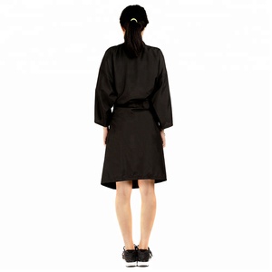 <span class=keywords><strong>Bata</strong></span> de Barbería, Kimono de Poliéster <span class=keywords><strong>para</strong></span> Salón de Belleza, <span class=keywords><strong>Bata</strong></span> de Peluquería con Correa en la Cintura - Product Image 5