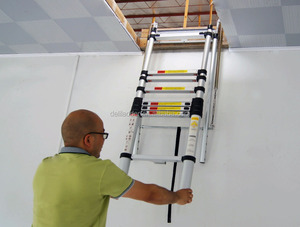 Échelle télescopique multifonctionnelle en aluminium rétractable 3,2 m Échelle de <span class=keywords><strong>grenier</strong></span> - Product Image 5