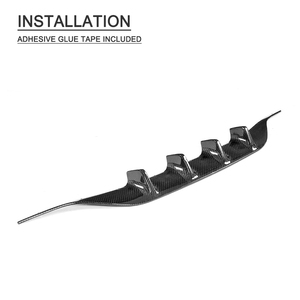 C Class Carbon Fiber <span class=keywords><strong>Rear</strong></span> Bumper <span class=keywords><strong>Diffuser</strong></span> đối với <span class=keywords><strong>Mercedes</strong></span> Ben z C180 C200 C250 C300 C350 C43 <span class=keywords><strong>AMG</strong></span> 4 Matic Coupe Convertible 15-18 - Product Image 4