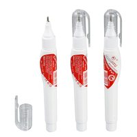 Stylo correcteur blanc de haute qualité à tête métallique, séchage rapide, sûr et non toxique, vente en gros