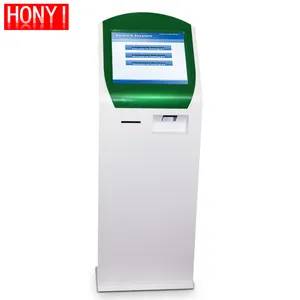 Hot, 17 Inch Gratis Stand Touchscreen LCD Betaling Terminal Kiosk Met Kaartlezer En Strip Printer