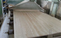 Dalles de marbre Travertino Alabastrino d'Italie, grandes dalles, découpées sur mesure, modernes, polies, écologiques, pour intérieur, villa, appartement, hôtel, Yunfu