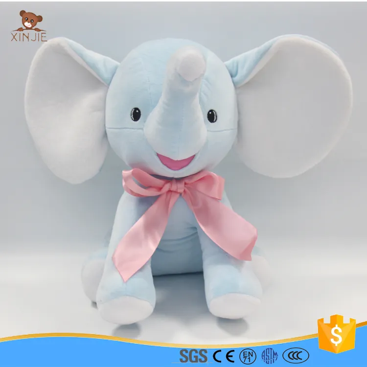 2020 Pretty Pink Plush And Stuffed Elephant Toys With Big Ears Wholesale Cheap Kids Cartoon Cute Soft Toy Plush Baby Elephant