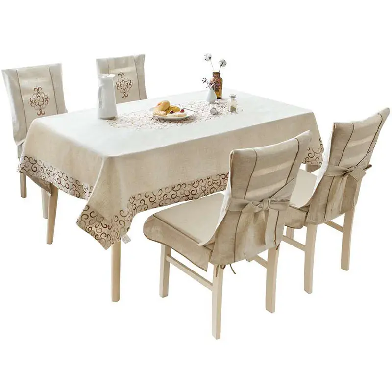 Banquet and Wedding Used Wholesale Embroidered linen chairs covers for wedding