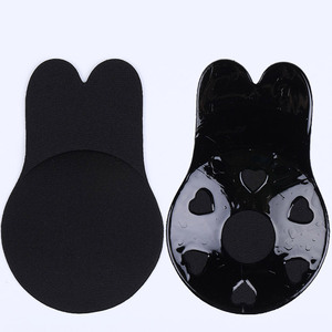 Bán buôn cộng với kích thước của phụ nữ vô hình backless dính áo ngực vải có thể giặt Thỏ tai nâng ngực phổ biến cho phong cách thoải mái - Product Image 3