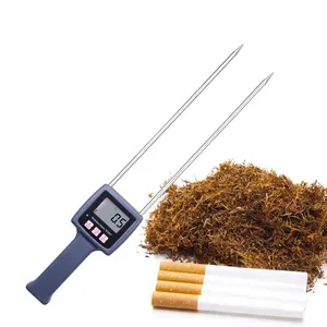 Medidor digital de umidade para tabaco tk100t, medidor de umidade para tabaco, folha tk100t 4 digital de lcd, sensor de 2 pinos 5%-90% r + 0.5% n 0-60 °c 0.1