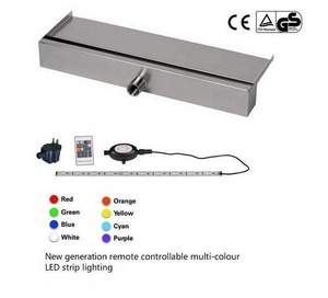 <span class=keywords><strong>สระ</strong></span>ว่ายน้ำเทียม316สแตนเลสน้ำ Spillway เปลี่ยนสีน้ำม่านน้ำตก - Product Image 3
